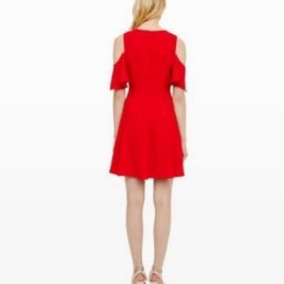 Club Monaco red shoulder dress - Picture 2 of 3